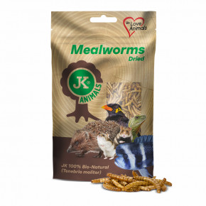 Sušenie múčne červy JK Dried Mealworms vo vrecku, 80 g, (Tenebrio Molitor)