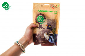 JK ANIMALS, Sušený múčny červ JK Dried Mealworms, 80 g, (Tenebrio Molitor) © copyright jk animals, všetky práva vyhradené